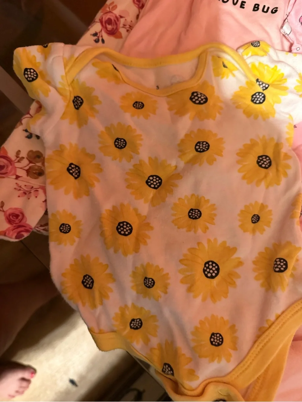 Gerber Pink Floral & Sunflower Mix Kids Pajama Set